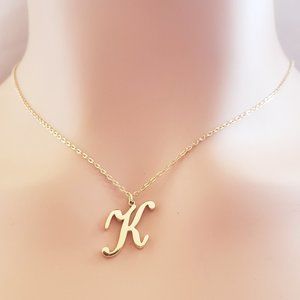 Beautiful Initial K Necklace